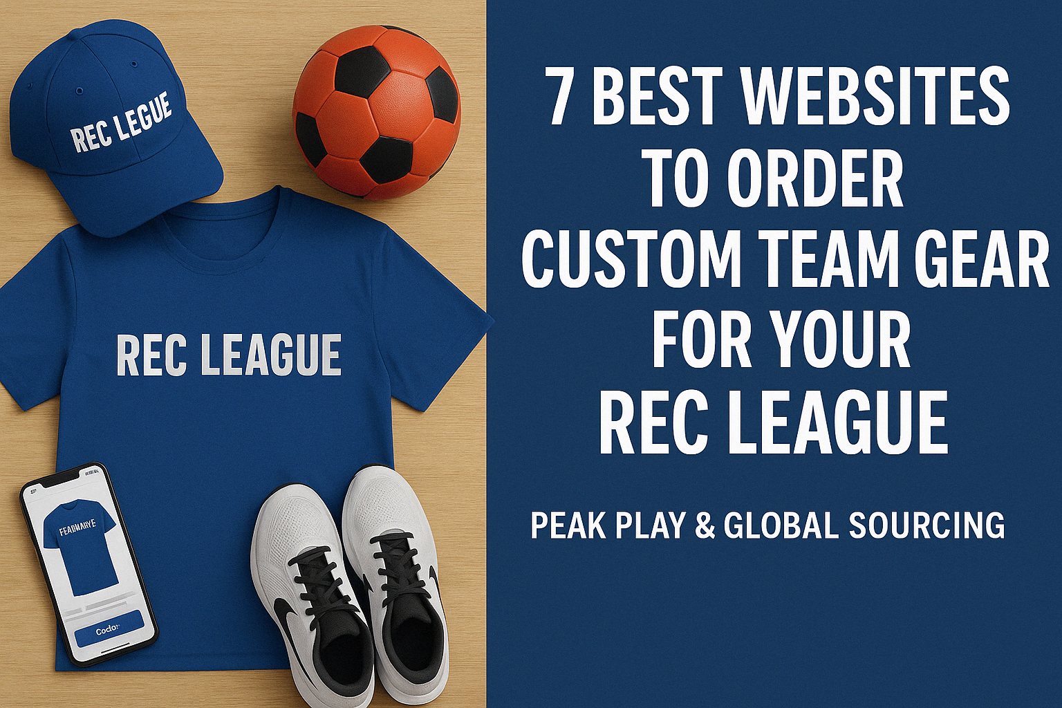 You are currently viewing 7 Best Websites to Order Custom Team Gear for Your Rec League | Peak Play & Global Sourcing